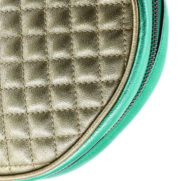Gucci Trapuntata Camera Shoulder Bag Quilted Laminated Leather Mini Multicolor - Picture 7 of 8